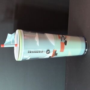 Starbucks + Lou Black History 2024 Damon Brown Art Insulated 16oz Tumbler.